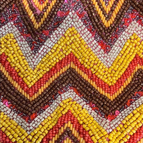 Boho Beaded Bag 🧡💛🤎 - Picture 9 of 11